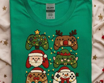Christmas Video Game Player PNG, Sublimation Design (Digital Download)