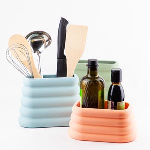 Küchenorganizer "Blob" I Kochutensil Halter I Messerblock I Anti-Rutsch Füße I Dopamin Decor I Design Küchenaufbewahrung I Küchenhelfer