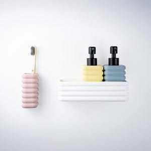 BUBBLE RACK I Duschregal I Dusch Caddy I Plant based I Duschablage farbenfroh I Klebestreifen-Montage I Badregal Organizer I Wohnaccessoire