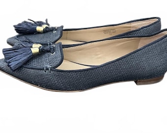 Ann Taylor Women's Navy Tassel Loafers Size 5