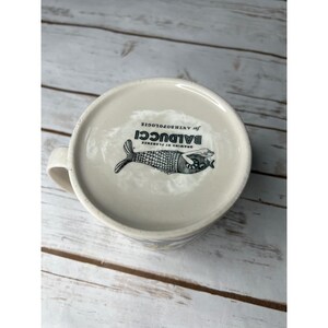 Anthropologie Mug Cream Florence Balducci Letter A Alligator oz image 2
