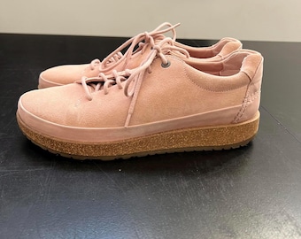 Birkenstock Dusty Pink Honnef Low Suede Leather Shoes- 41E