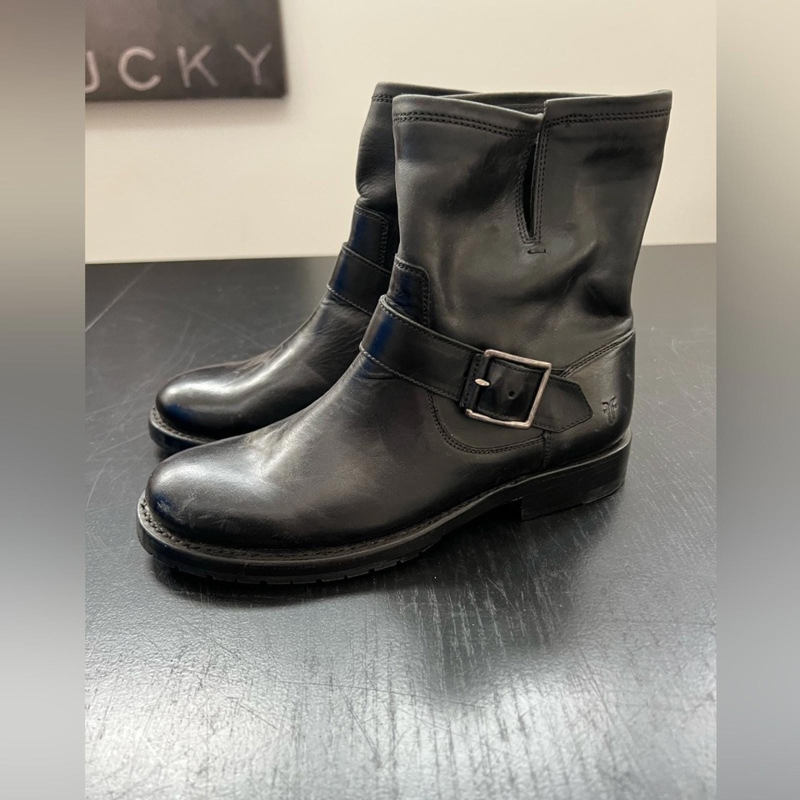Frye Black Ankle Boots - Etsy display picture 2