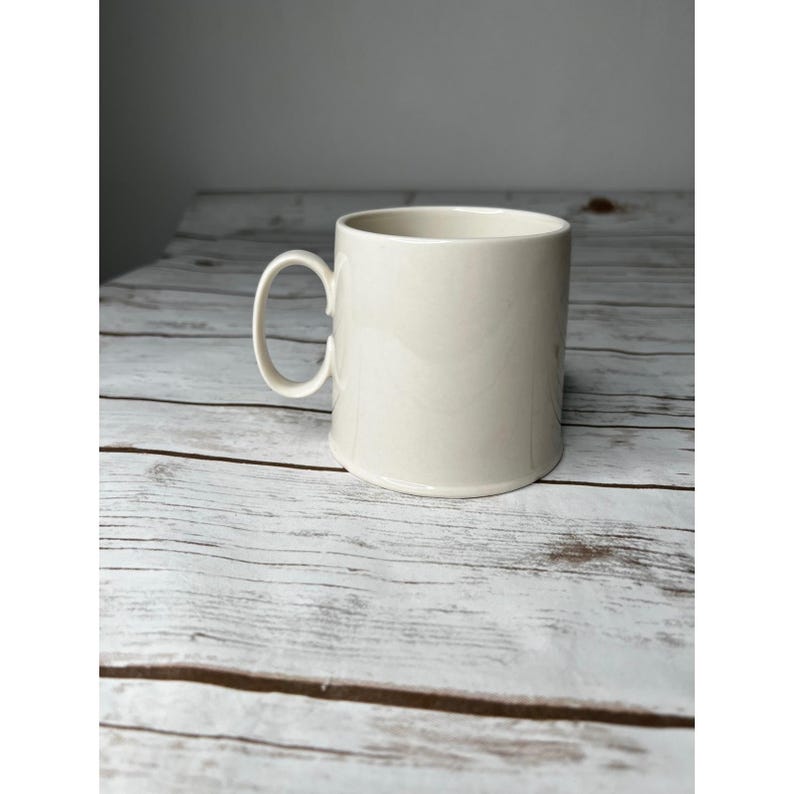 Anthropologie Mug Cream Florence Balducci Letter A Alligator oz image 3