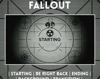 Retro-futuristisch geanimeerd stream-overlaypakket | Post-apocalyptische scènes voor Twitch, YouTube en Kick | Kies je taal / aangepaste tekst