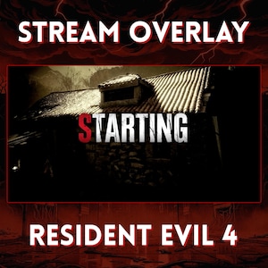 Resident Evil 4 Animated Stream Overlay Pack | Rural Village Los Illuminados Scenes for Twitch, YouTube & Kick