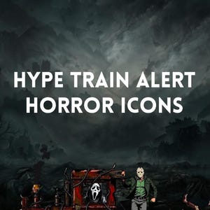 Horror Icons Train Alert | Masked Slashers Animated Stream Alert for Twitch, YouTube & Kick