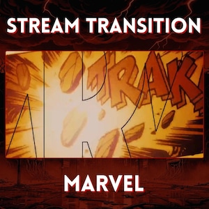 Marvel Comics-Inspired OBS Scene Transition | Vintage Comic Page Flip Effect for Twitch & YouTube