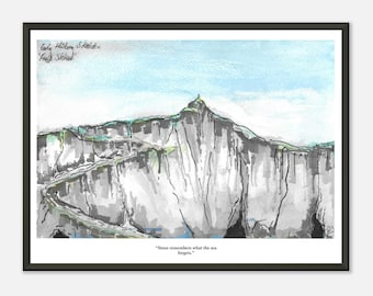 Fools Shoal Framed Coastal Watercolour Print | Seascape Wall Art