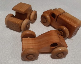small wooden trucks