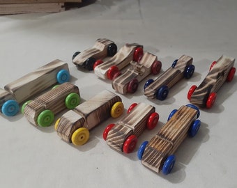 small wooden trucks