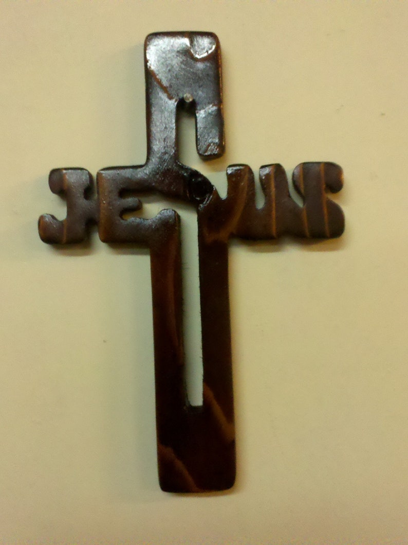 10 Hand Crafted Wood Jesus Wall Cross Religious Jesus Etsy