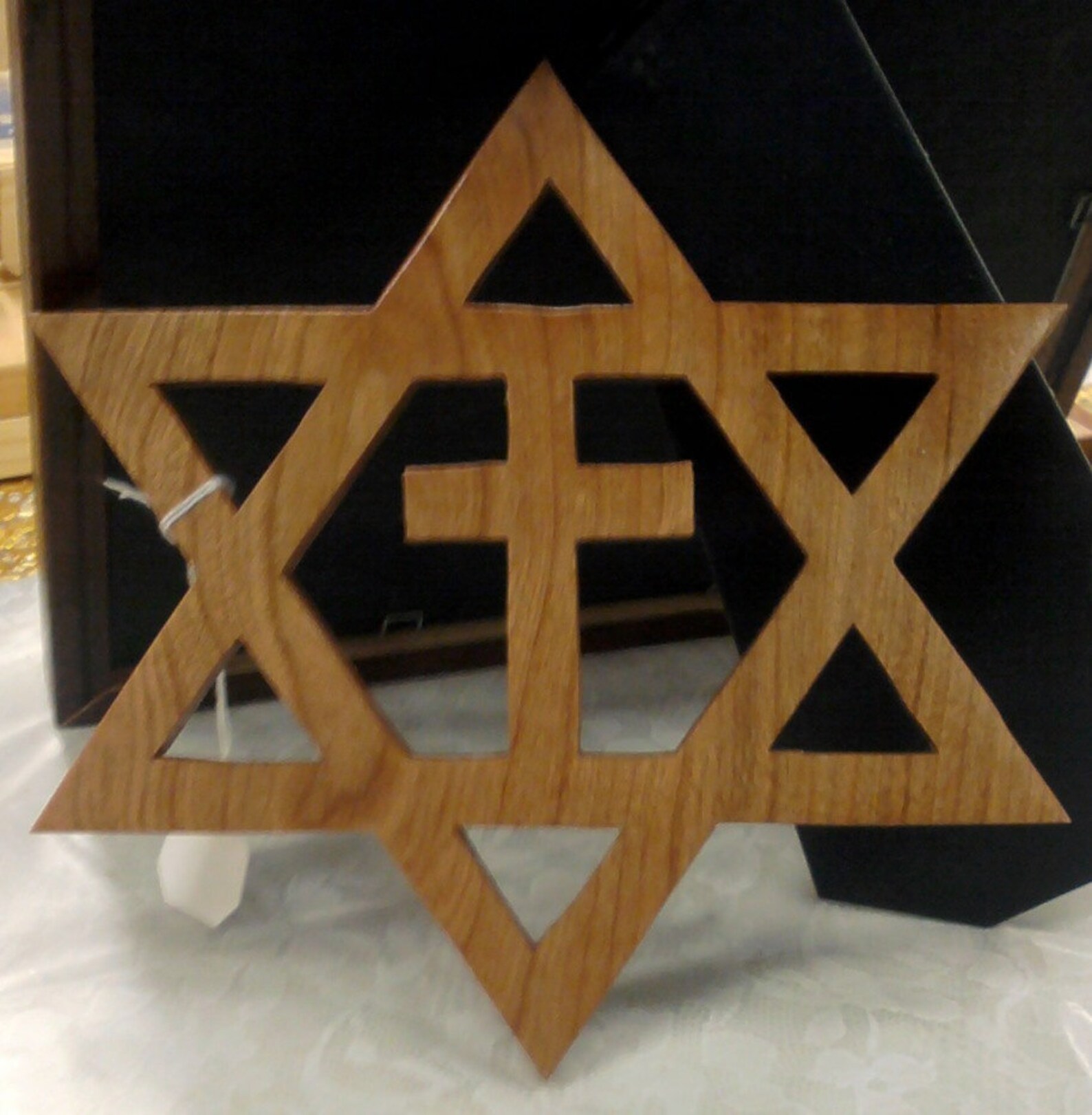 Star of David With the Cross Centered free Shipping Etsy