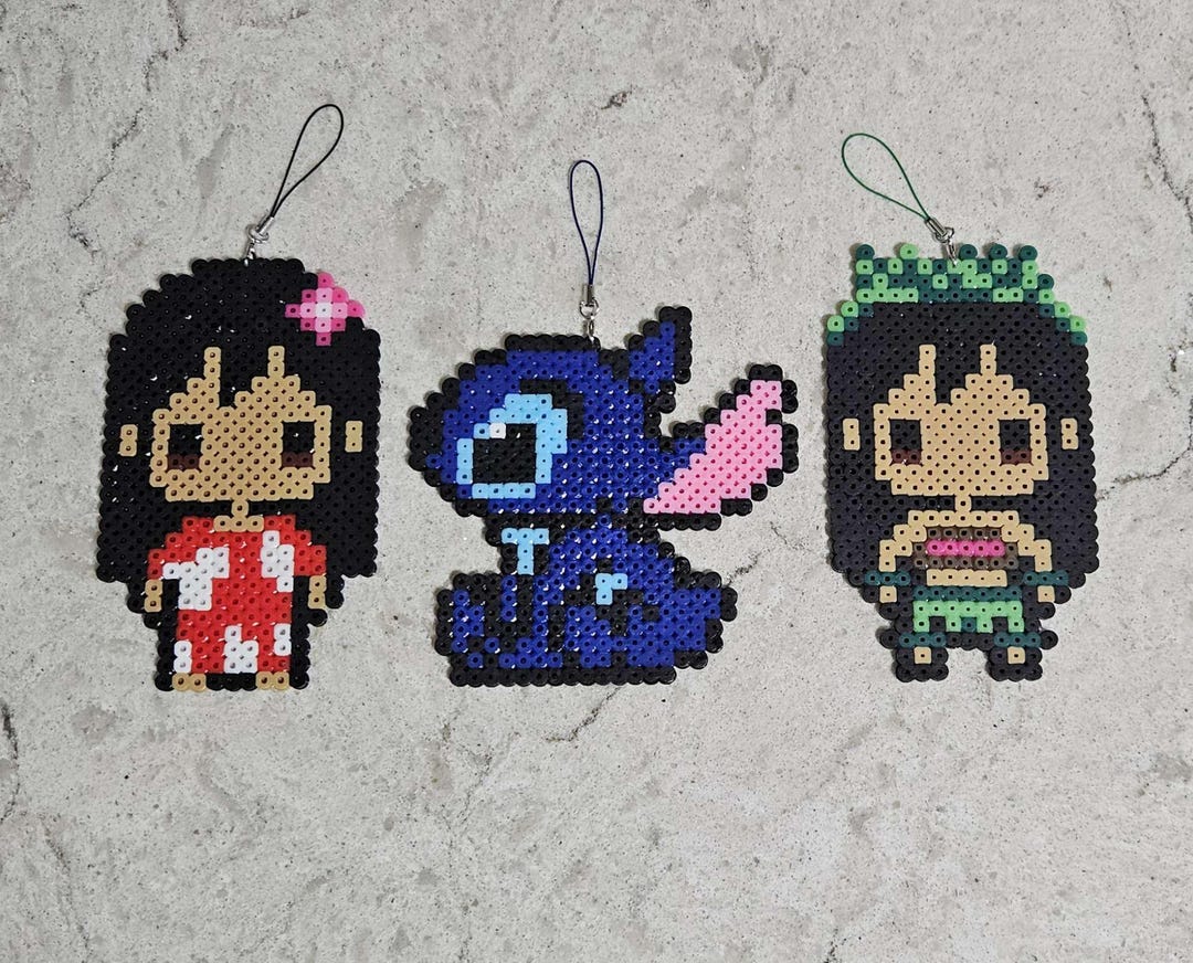Lilo & Stitch Perler Bead Bundle | Disney Keychain / Ornament Set or ...