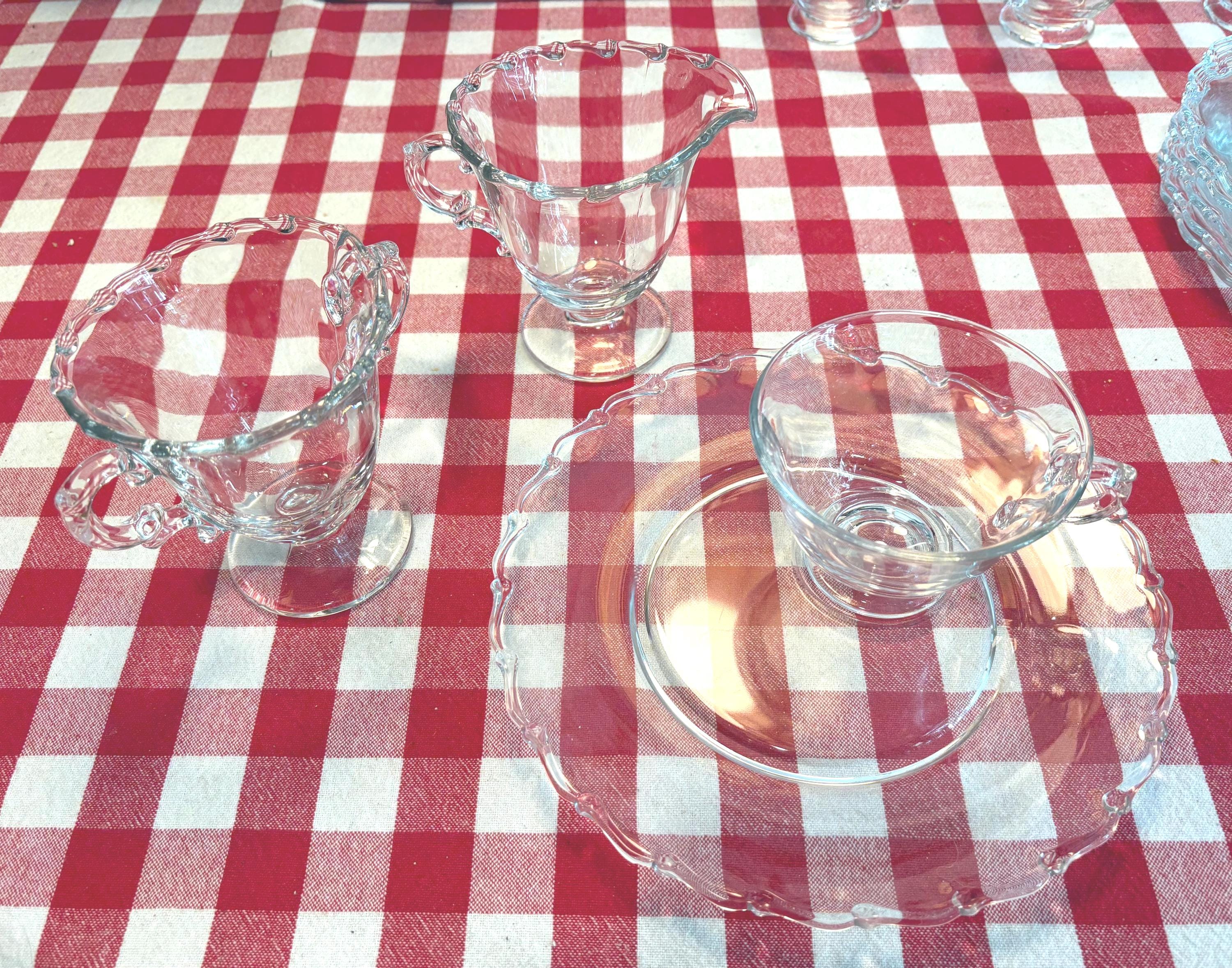Luncheon Sets Vintage Glass - Etsy