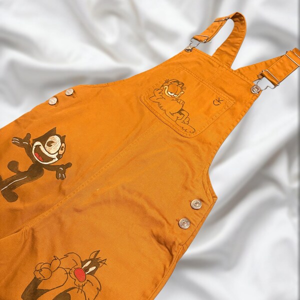 1/1 - The Cats Pajamas - upcycled overalls