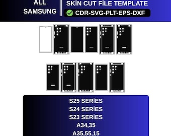 Alle Samsung Skin Cut Vorlage Vektor | Vinyl Schnitt CDR,SVG,PLT (Digitaler Download)