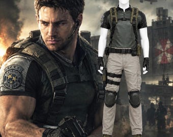 Costume cosplay di Chris Redfield 5 da Resident Evil - Outfit BSAA RE5