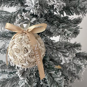 Pallina di Natale personalizzata – Decorazione per albero di Natale con testo o nome personalizzato – Decorazione personalizzata – Regalo di Natale