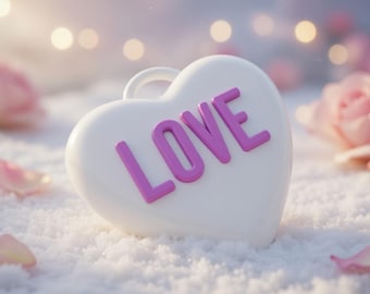Llavero de corazón LOVE – Archivos de impresión 3D / Juego de 13 / STL · OBJ · 3MF