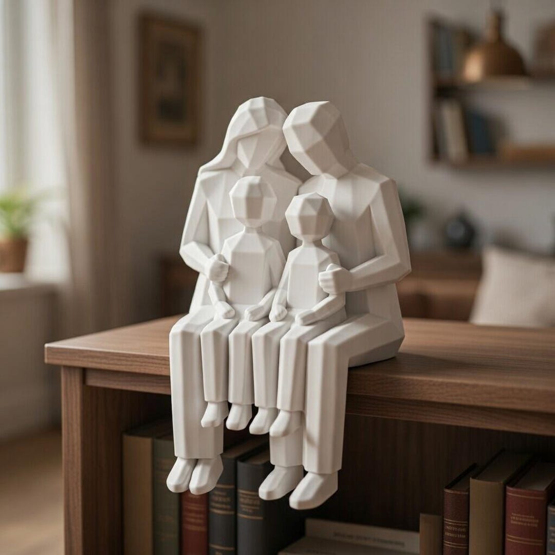 Seated Figure / Family / Figurine / Home Decor / 3D Printer / 3D Model ...
