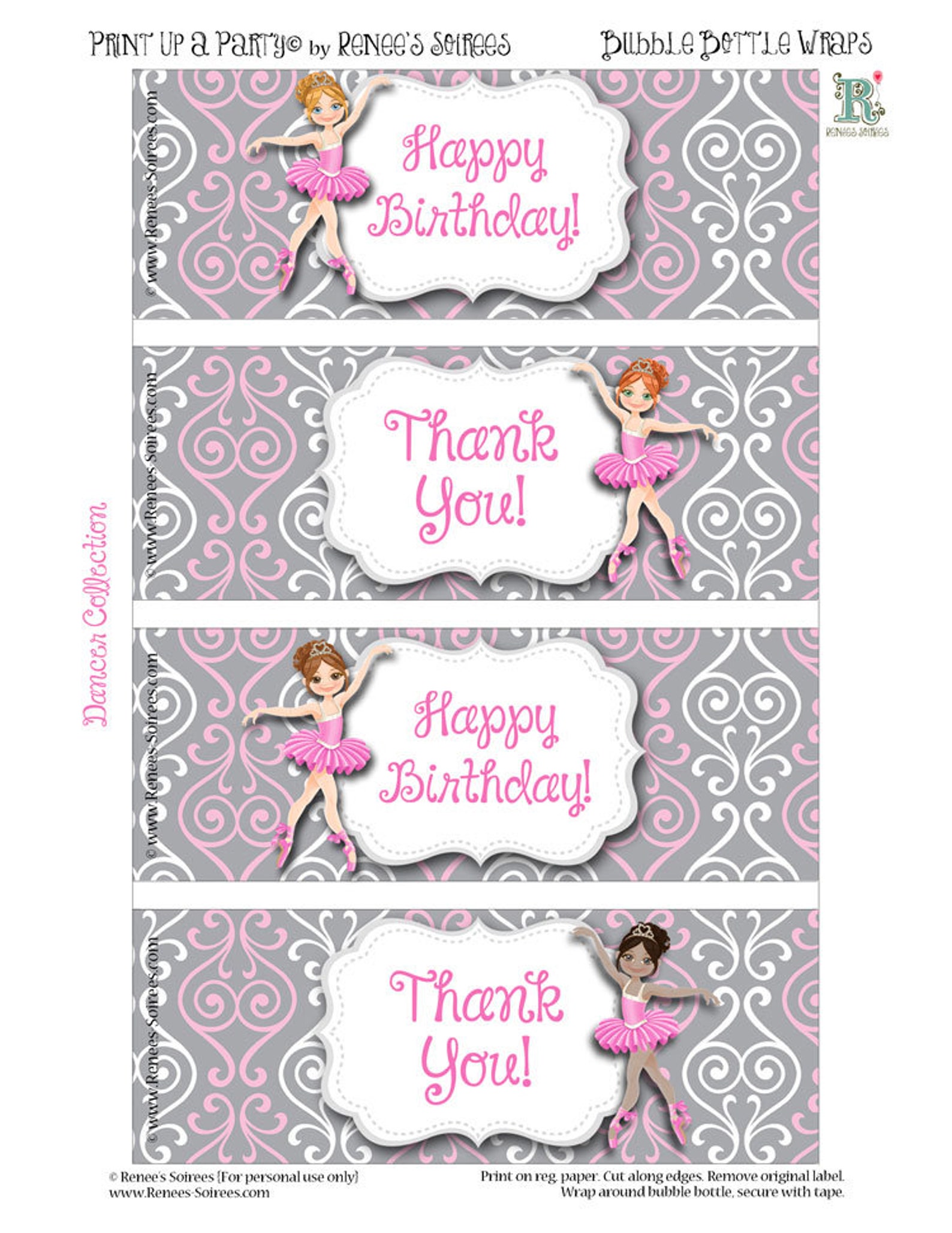 BUBBLE Bottle Wrappers You choose the theme Printable DIY | Etsy
