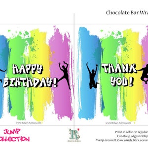 TRAMPOLINE or DANCE Party Invitation - Printable Birthday Invite - for ...