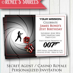 SPY Printable INVITATION Birthday, Bachelor or Murder Mystery Invite ...