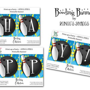 BOWLING Party Party PRINTABLE COLLECTION - for Boys, Girls or Adults ...