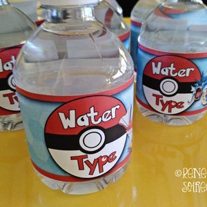 Printable WATER WRAPS - You choose theme - Personalization Available - Drink Labels - Birthday, Shower, Wedding, etc