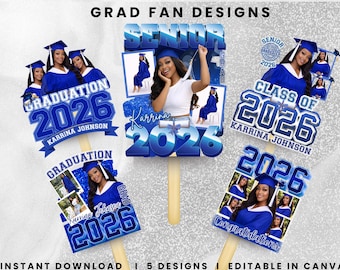 Graduation Design 2026 for Fan/Shirt, Canva Editable, Digital Download