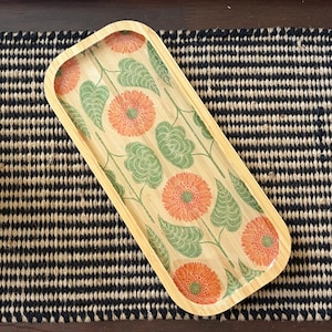 Decorative Bamboo Rectangular Trays for Entertaining, Home Decor, Bar Carts, Plants, Trinket Trays, Organization, Plants
