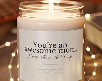 Funny Mom Candle Gift For Mom from Daughter | Wife Home Gift | Made For Mom Birthday Gift | New Mom | Christmas Mom Gifts | Mothers Day Gift