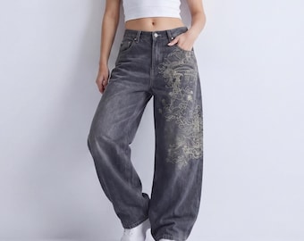 Y2K Dolce Gabbana D&G Dark Washed Blue Jeans | 2000s 00s Era Baggy