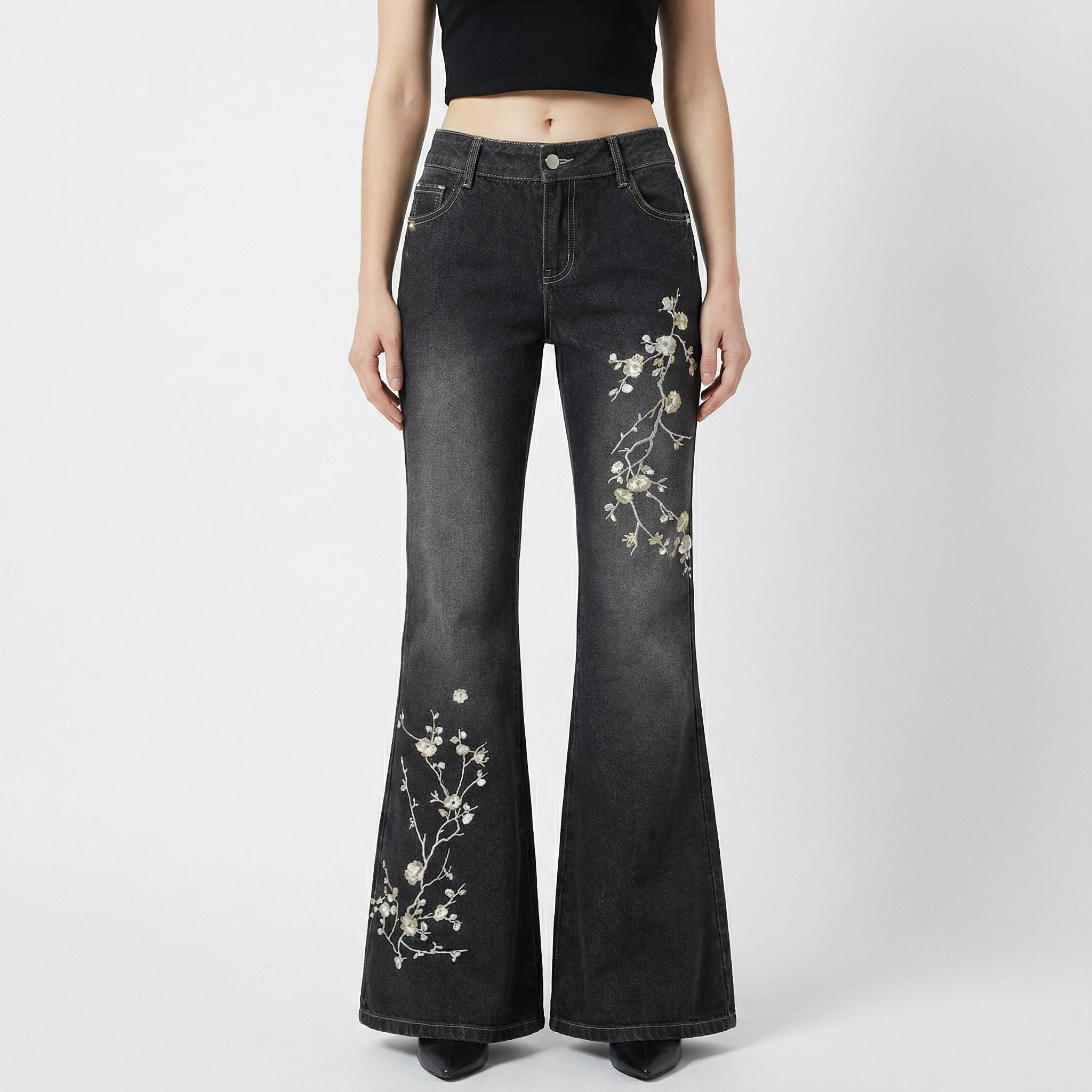 Y2k Flare Jeans - Etsy UK