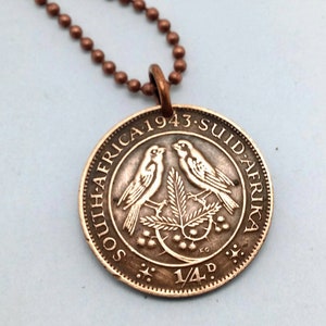 SPARROWS coin necklace - birds on a branch - Cape Sparrow - birds - Love Birds -bird necklace -sparrow necklace -South Africa necklace