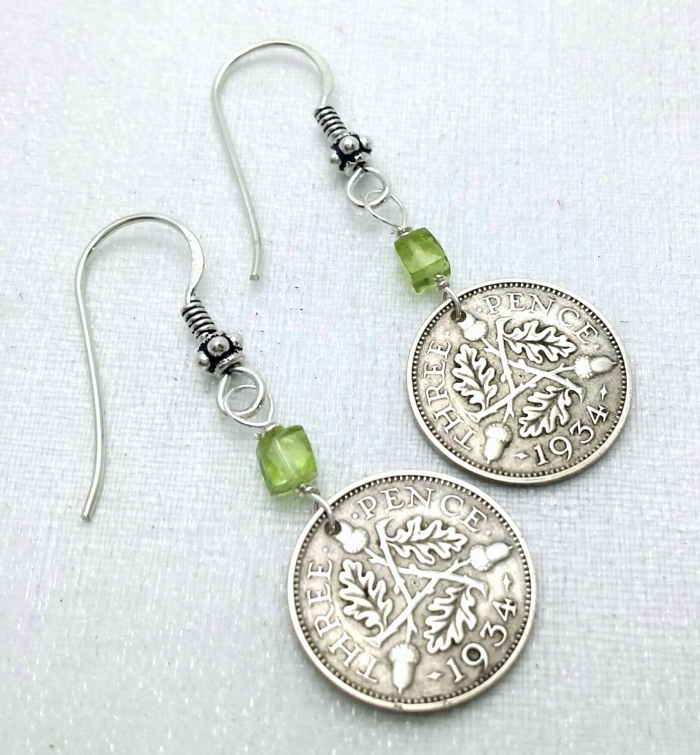 SILVER COIN EARINGS main image 1