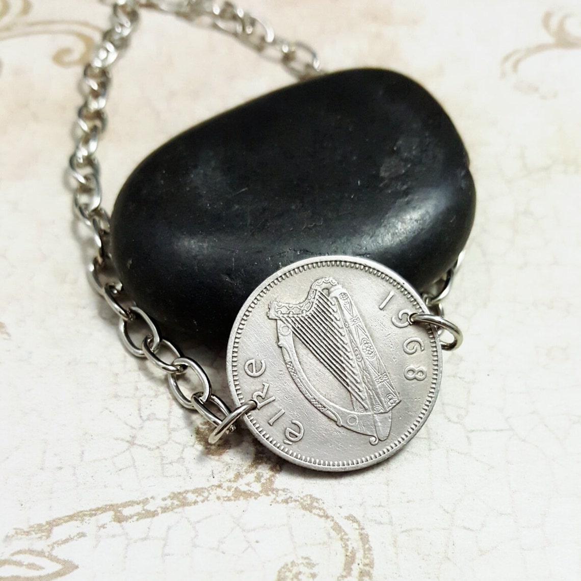 Mens Coin Bracelet. Bull Bracelet. Taurus Bracelet. IRELAND Etsy