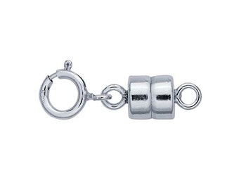 Sterling Silver Magnetic Clasp Converter, Necklace Bracelet Closures