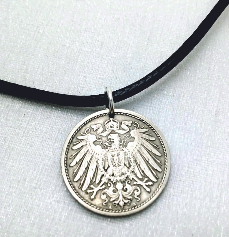 GERMANY NECKLACE Antique German Coin Pendant Imperial Etsy