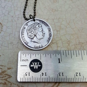 Year of the Monkey Chinese Zodiac necklace Monkey necklace coin necklace coin jewelry Chinese New Year monkey pendant image 3