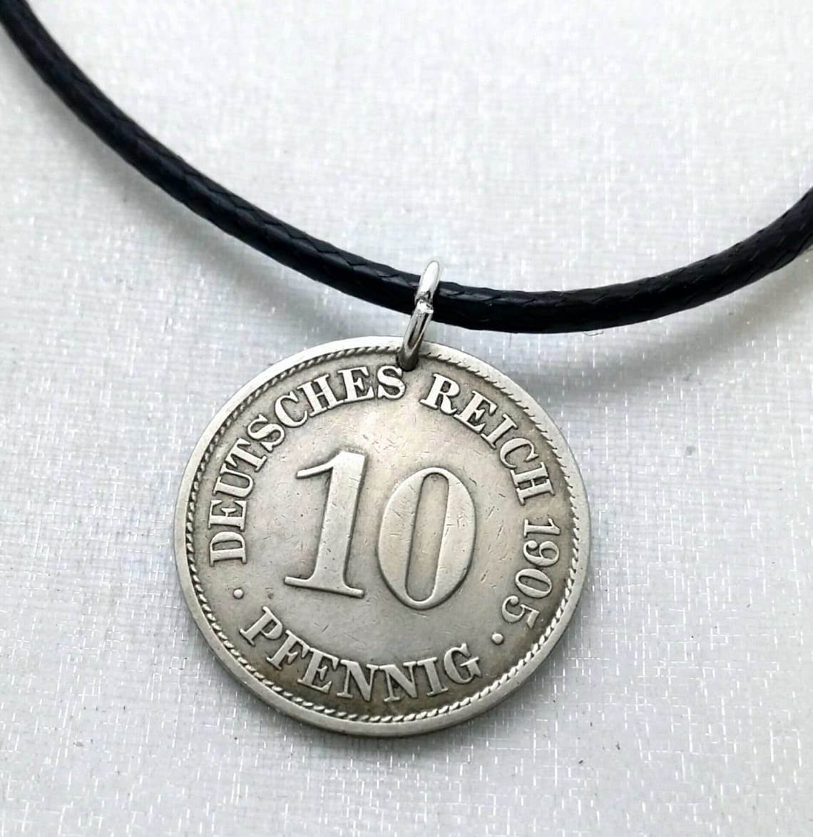 GERMANY NECKLACE Antique German Coin Pendant Imperial Etsy