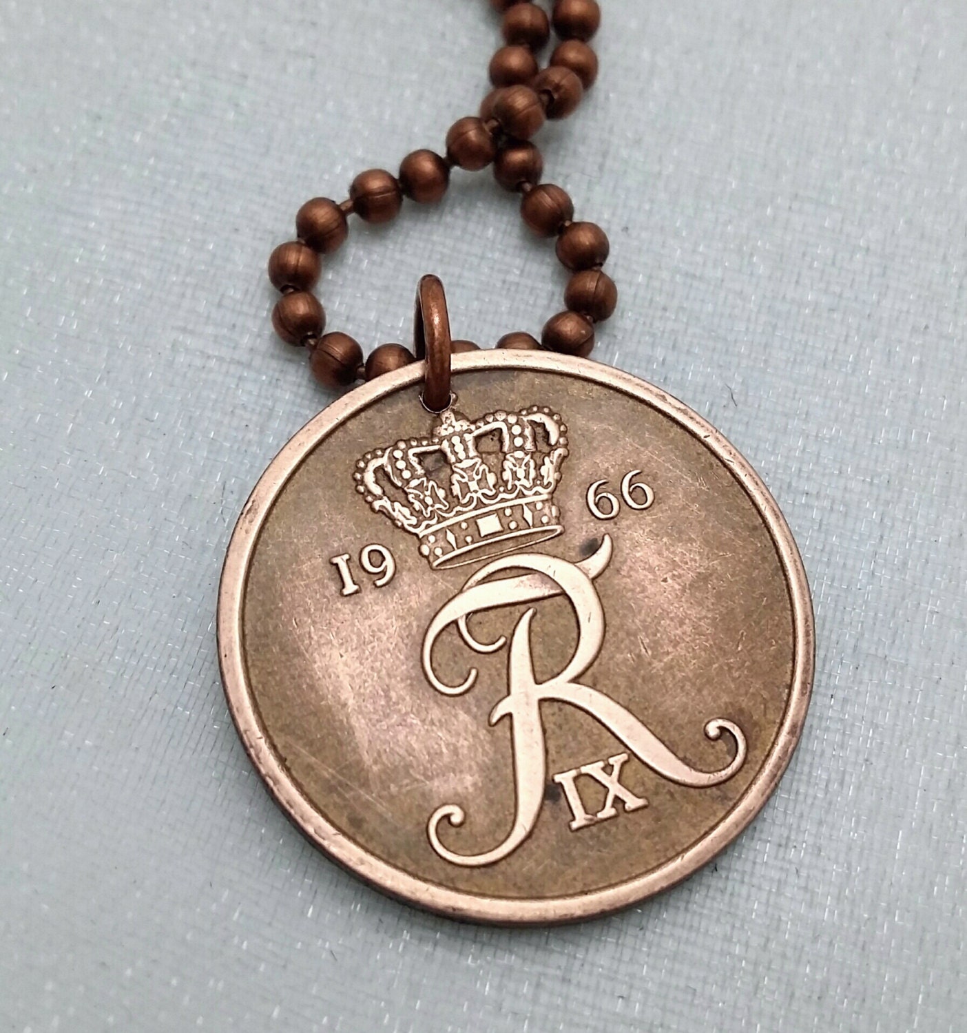Danish Necklace. 1972 Denmark Monogram 