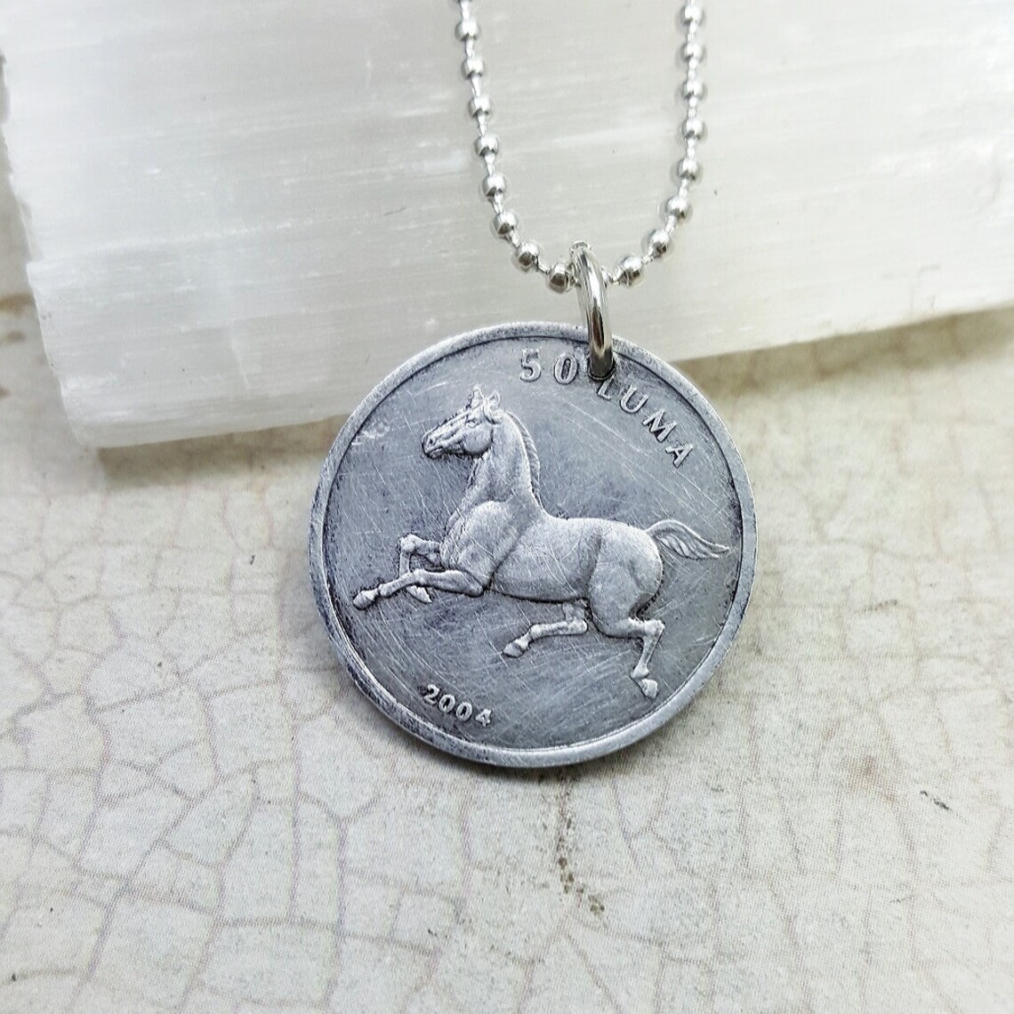Horse Coin Necklace