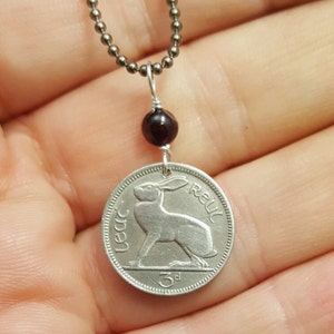 Rabbit Necklace. Coin Jewelry. Vintage IRELAND RABBIT Coin Necklace ...