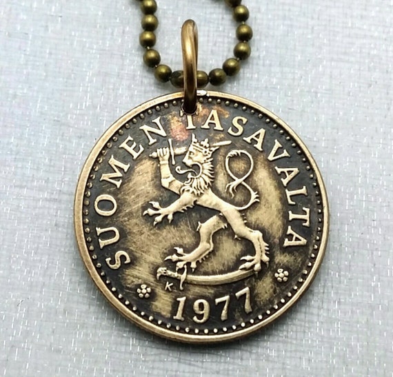 Gold Metal Medallion Necklace, 1986