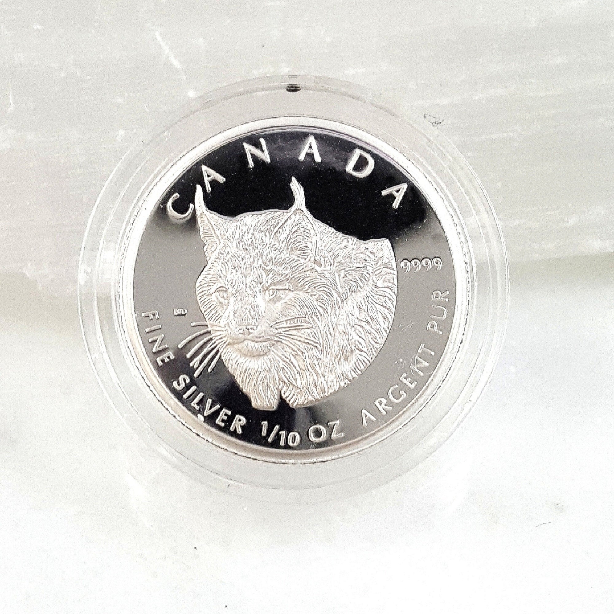 2005 Fine Silver .999 Coin Lynx Coin. Canada Silver Proof Coin.  Commemorative Issue. Collectible Coin. - Etsy