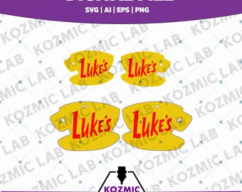 Luke's Dinner Schmuck Laser Cut Datei-Paket - digitaler Download