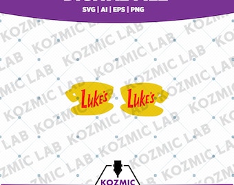 Kolczyki Luke's Dinner z laserowo wycinanymi pilnikami – cyfrowe do pobrania