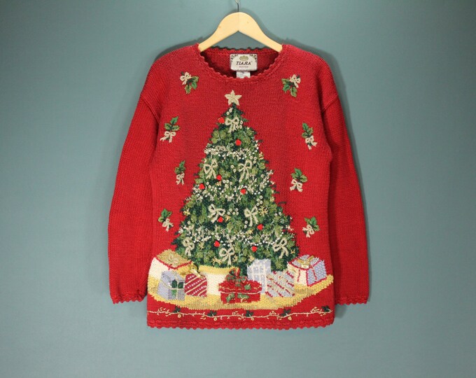Cute Ugly TACKY CHRISTMAS Eve SWEATER Party Jumper Women's Etsy